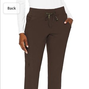 Medium Med Couture Chocolate Brown Scrub Pants